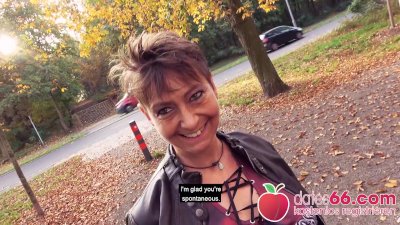 Ugly Short Hair Granny MILF Pounded Outdoors In Germany! Dates66