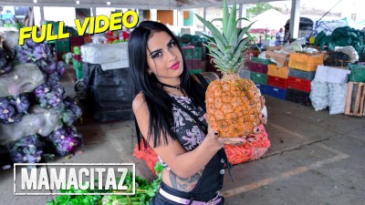 CARNE DEL MERCADO   Tattooed Latina Melina Zapata Ends Up With Her Mouth Full Of Cum Full Scene