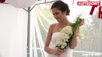 KinkyInlaws   Cindy Shine Horny Czech Babe Fucks Her New Stepson At Her Wedding   LETSDOEIT