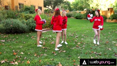 Ariana Marie Bangs Her Rude Cheerleader Team Captain With Dakota Skye And Their New Addition