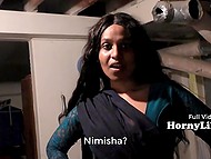 Pleasant Young Woman From India Talks To The Imaginary Man And Masturbates Pussy On Camera