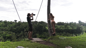 Sexy Naked Teen Girl Swinging In Bali