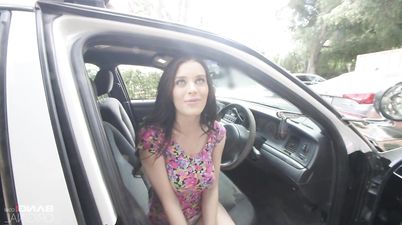 Lana Rhodes Finds Out Just How Big This Officers Night Stick Is   POV Outdoor Reality Sex