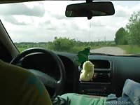 Sexy Teen Hitchhiker Pulled Over Wrong Car