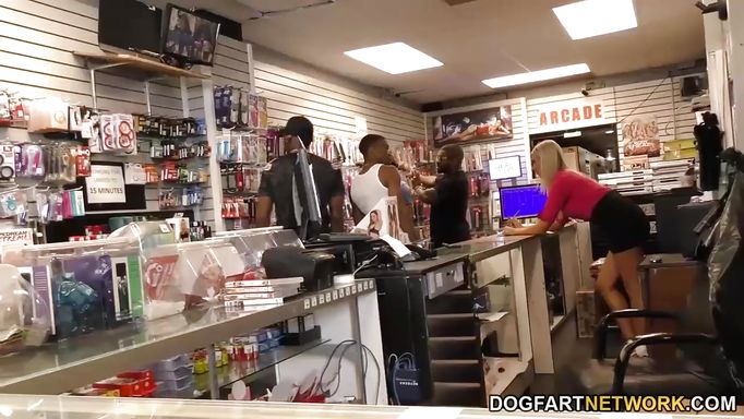 Anal Slut Lexi Lowe Gets Gangbanged In Adult Video Store