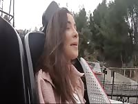 Sexy Vlogger Babe Flashes In Public And Gets Drilled