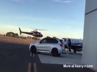 Helicopter Crash On California Airport