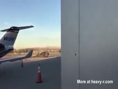 Helicopter Crash On California Airport