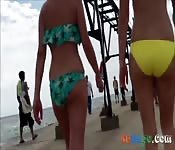 Candid Beach Bikini Butt Ass West Michigan Booty O