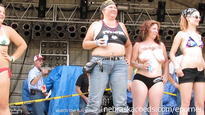 Naked Show At The Iowa Biker Rally