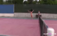 Tennis Fans Ravish A Skinny Asian Teen