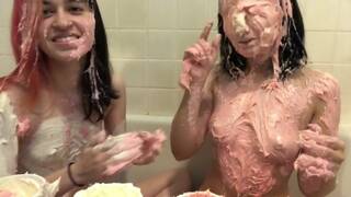 Daphne Dare And Alaska Zade Play With Frosting