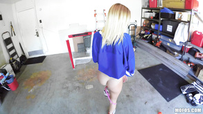 Big Cock For A Petite Tiny Titted Teen In Hockey Jersey Kenzie Kai